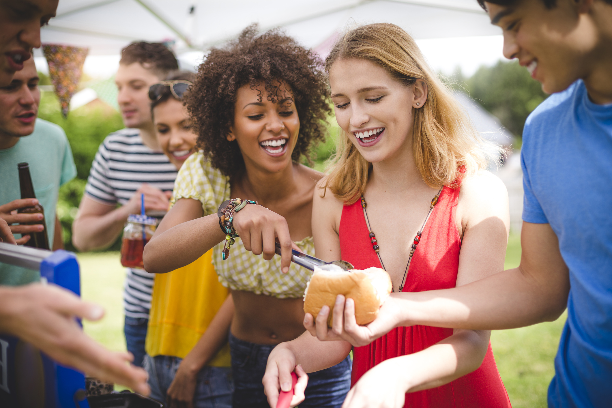 Friends Having Fun at a party