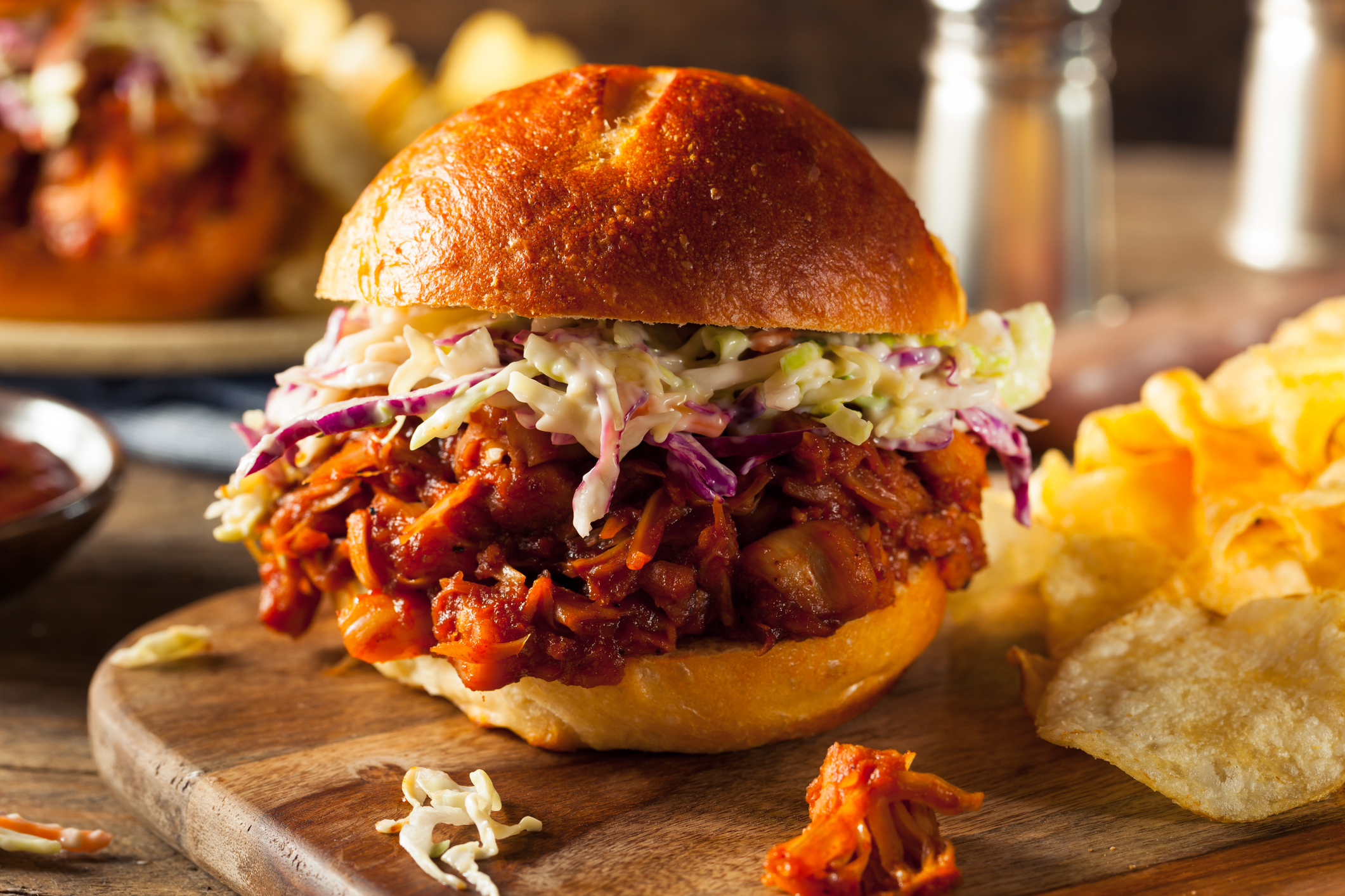Vegan Pulled Jackfruit BBQ Sandwich