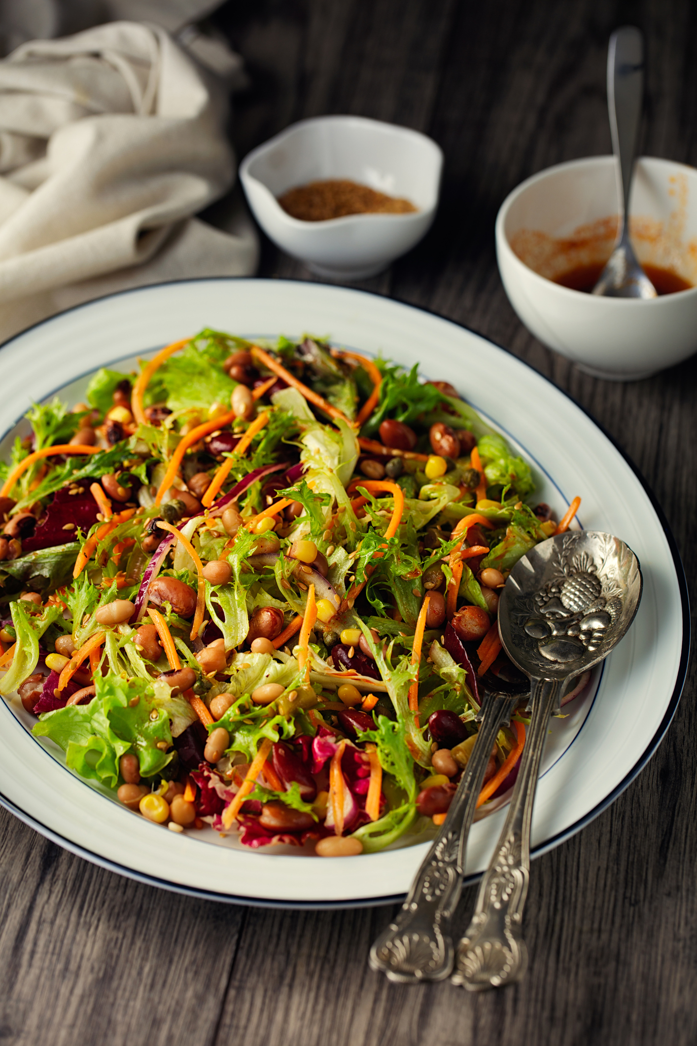Healthy Vegan beans salad