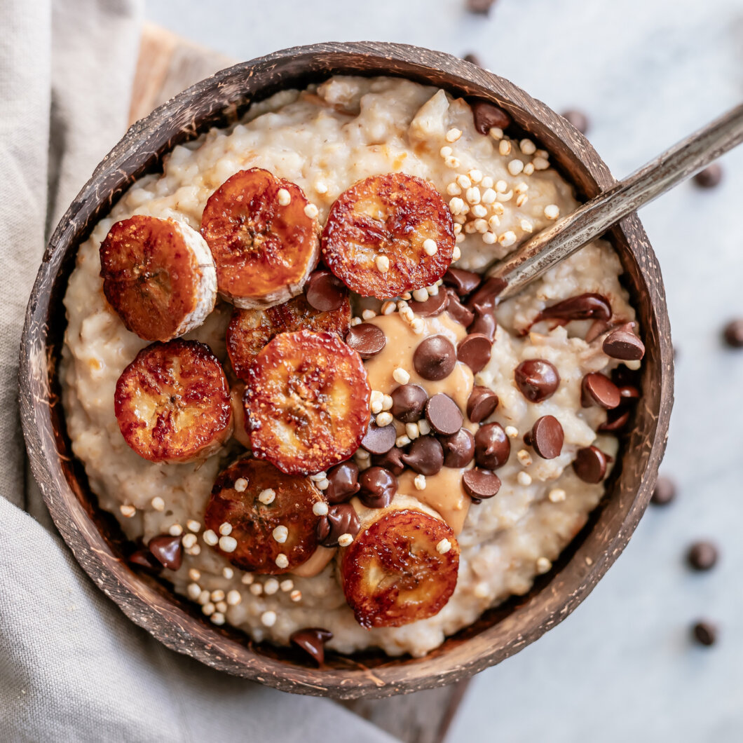 Vegan Brûléed Banana Oatmeal