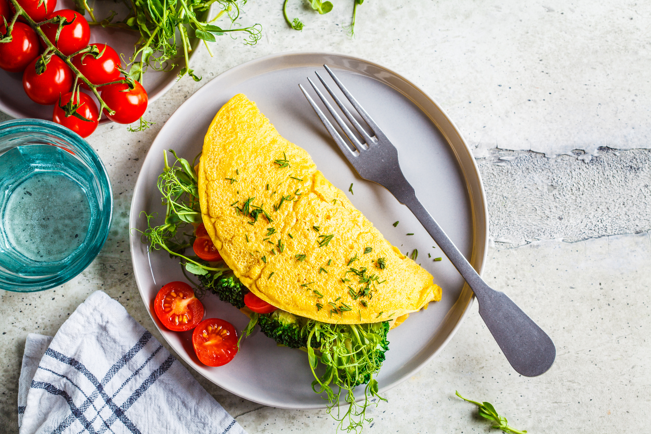 Vegan omelet