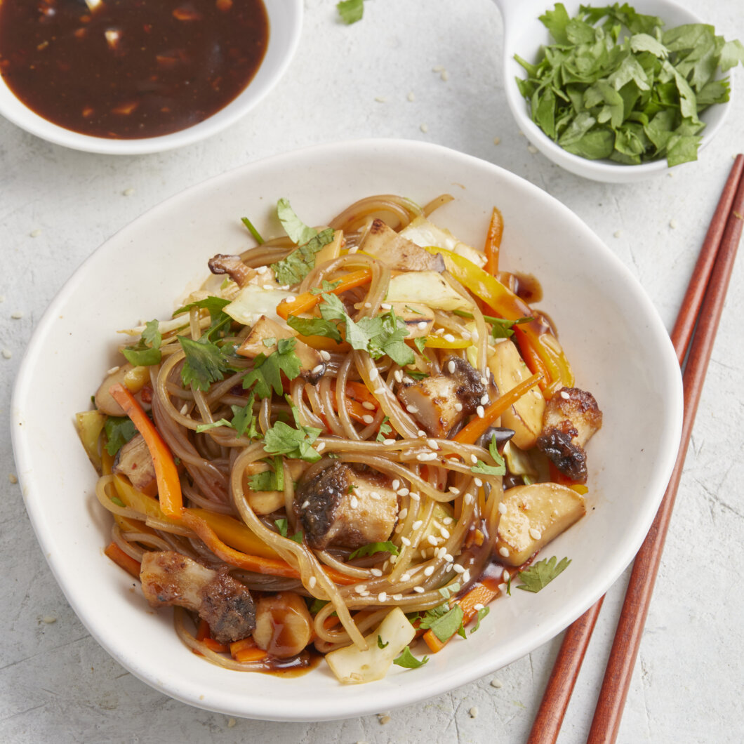 Vegan Gochujang Glass Noodles