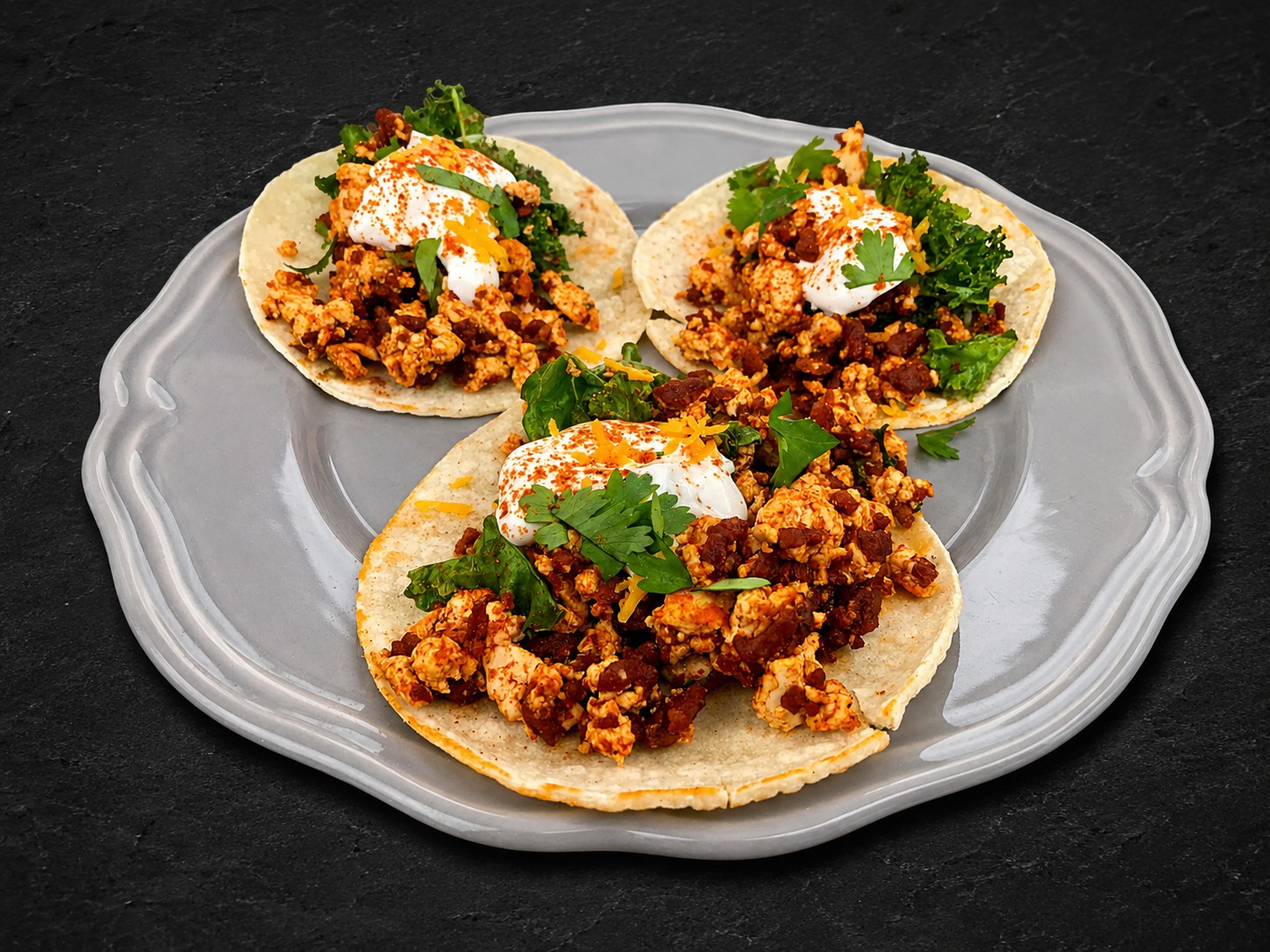 vegan tofu scramble tacos