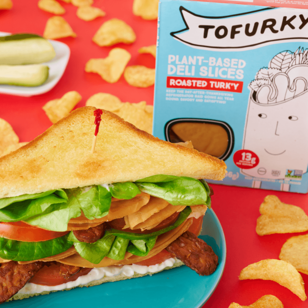 vegan sandwich with tofurky